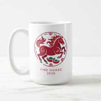 2026 Year of the Fire Horse Chinese Zodiac Luck Coffee Mug