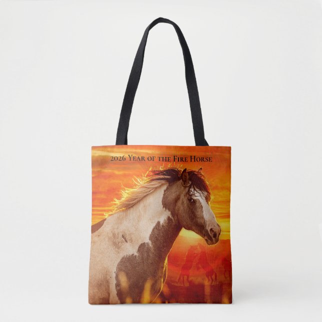 2026 Year of the Fire Horse - Traveller Tote Bag (Front)
