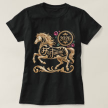 2026 Year of the Horse Chinese New Year Golden Hor