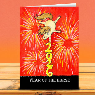 2026 Year of the Horse Greeting  Card