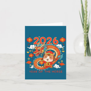 2026 Year Of The Horse Lunar New Year Chinese  Card