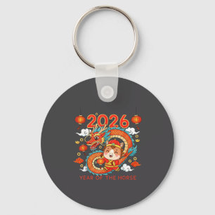 2026 Year Of The Horse Lunar New Year Chinese  Key Ring