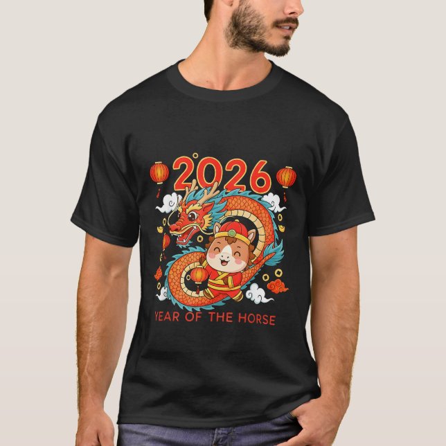 2026 Year Of The Horse Lunar New Year Chinese  T-Shirt (Front)