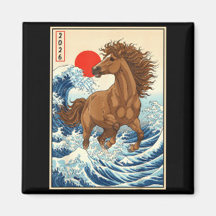 2026 Year of The Horse Lunar New Year Kawaii Magnet