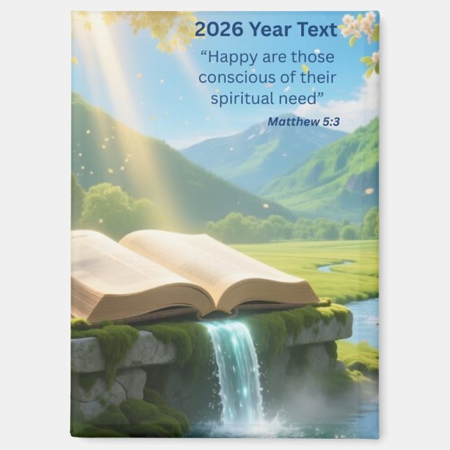 2026 Year Text Paradise Magnet (Front)