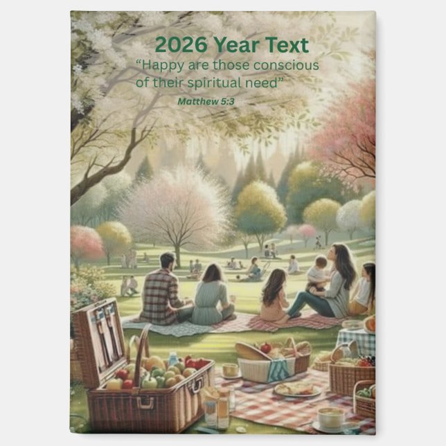 2026 Year Text Paradise Magnet (Front)