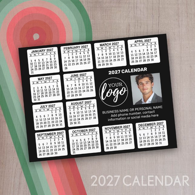 2027 Advertising Calendar on Paper Sheet (2027 Calendar)