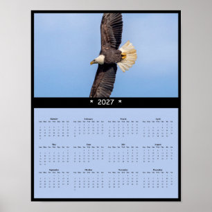 2027 Bald Eagle Wall Calendar - Timeless Majesty Poster