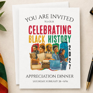 2027 Black History Month Appreciation Dinner Invitation