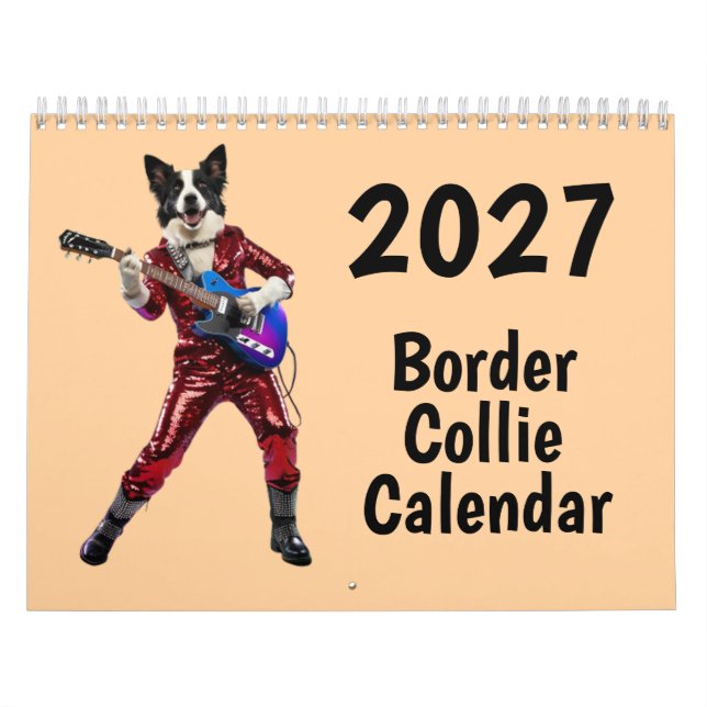  2027 Border Collie Calendar (Cover)