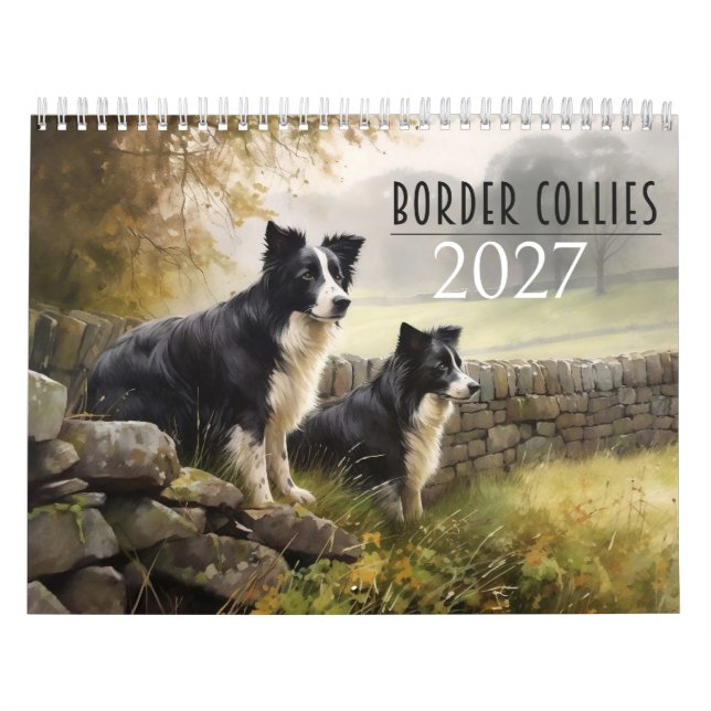 2027 Border Collies Calendar (Cover)