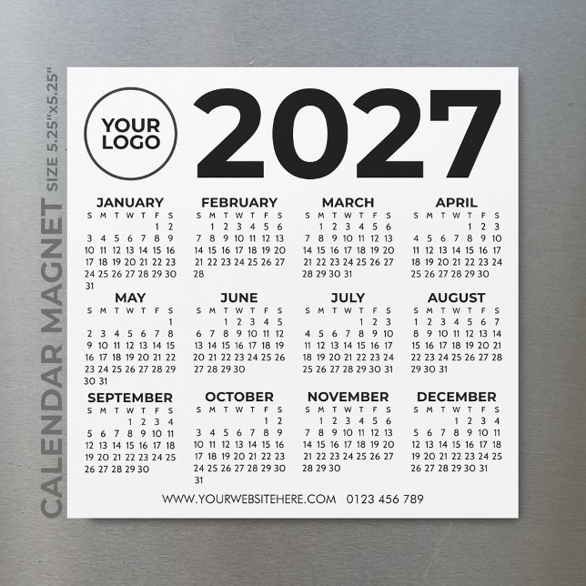 2027 Calendar Basic Simple Modern Business Logo (Creator Uploaded)