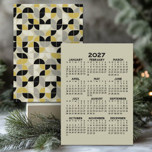 2027 Calendar - MCM Pattern on Back Program
