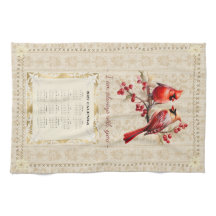2027 Calendar Towel Cardinals