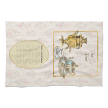 2027 Calendar Towel Tea Time or Custom Message