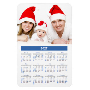 2027 Calendar with Custom Photo Magnet
