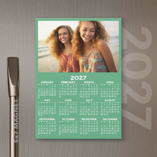 2027 Calendar with Photo Minimal Modern Magnet