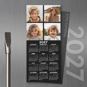 2027 Calendar with Photo Modern Minimalist Magnet