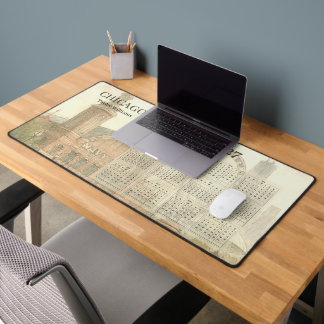 2027 Chicago Navy Pier Calendar Year at a Glance Desk Mat