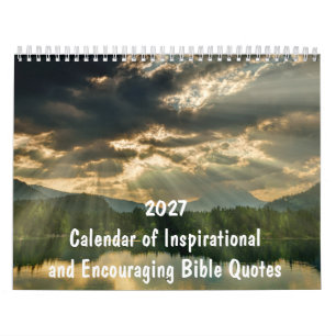 2027 Christian Bible Verses Inspirational  Calendar