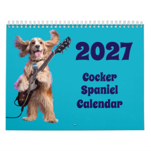 2027 Cocker Spaniel Dog Calendar