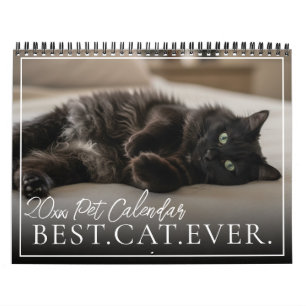 2027 Custom Pet Cat Best Cat Ever Your Photo Calendar
