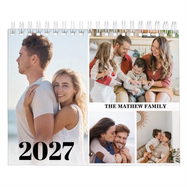 2027 Custom Photo Calendar Simple Create Your Own (Cover)