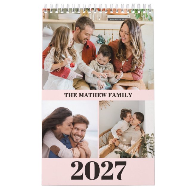 2027 Custom Photo Calendar Simple Create Your Own (Cover)