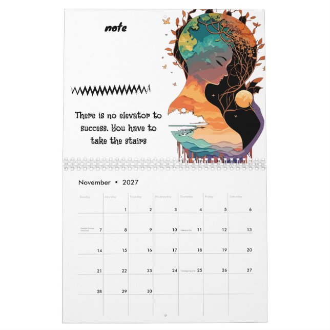 2027 Customisable Celestial - Add Your Photos Calendar (Nov 2027)