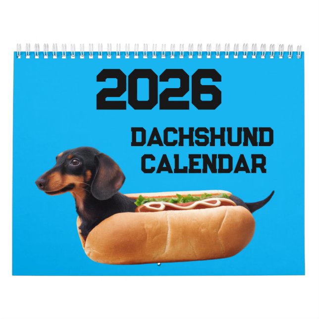 2027 Dachshund Dog Calendar (Cover)