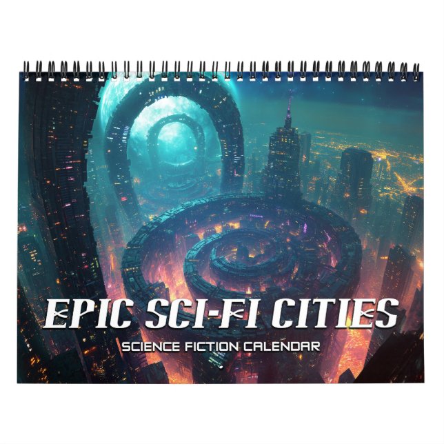 2027 Epic Sci-Fi Cities Science Fiction Calendar (Cover)
