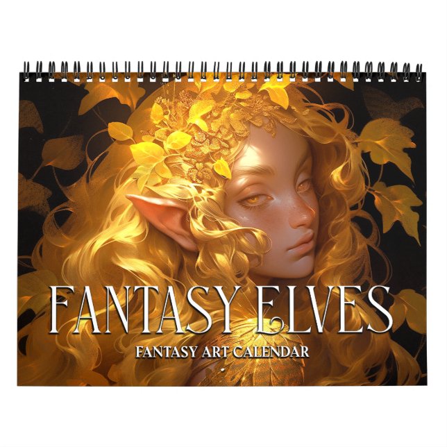 2027 Fantasy Elves 2 Fantasy Art Calendar (Cover)
