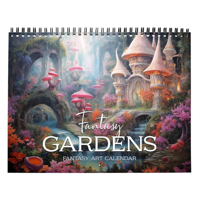 2027 Fantasy Gardens 2 Calendar (Cover)