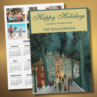 2027 Festive 6 Photo Personalised 2027 Calendar 