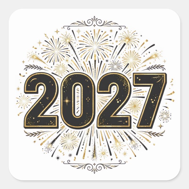 2027 Fireworks Sticker (Front)