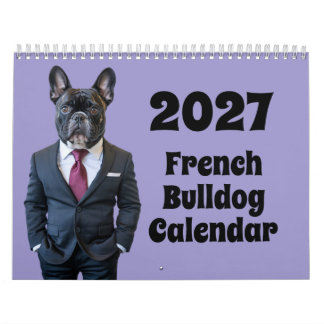 2027 French Bulldog Calendar