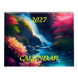 2027 Glorious Gorgeous Waterfall Splendour Calendar