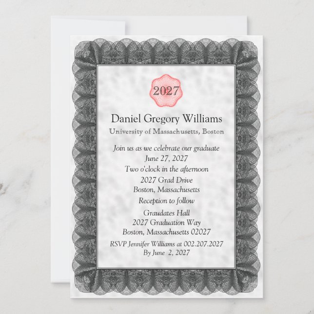 2027 Graduation Custom Invitations (Front)