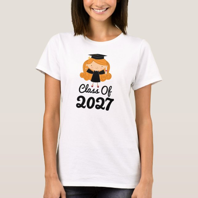 2027 Graduation Gift Idea For Girls T-Shirt (Front)