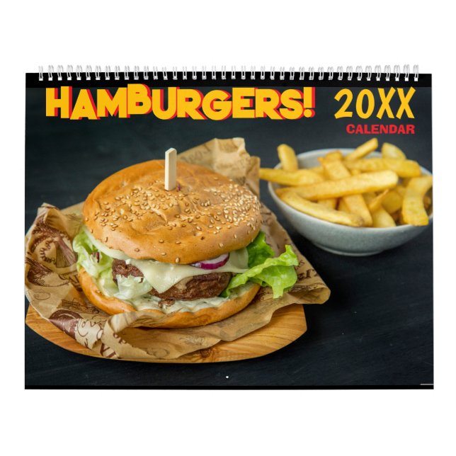 2027 Hamburger Wall Calendar Food (Cover)