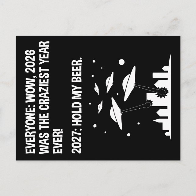 2027 Hold My Beer Postcard (Front)