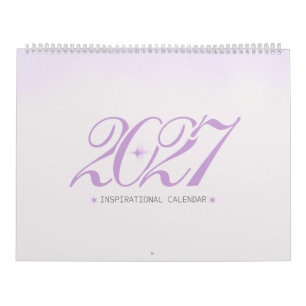 2027 Inspirational Motivational Encouraging Quote  Calendar