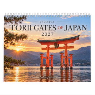 2027 Japan Torii Gates Wall Calendar Japanese Sh