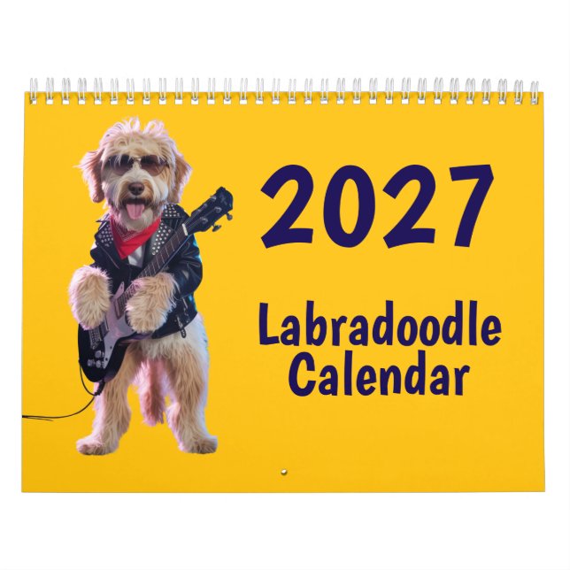 2027 Labradoodle Dog Calendar (Cover)