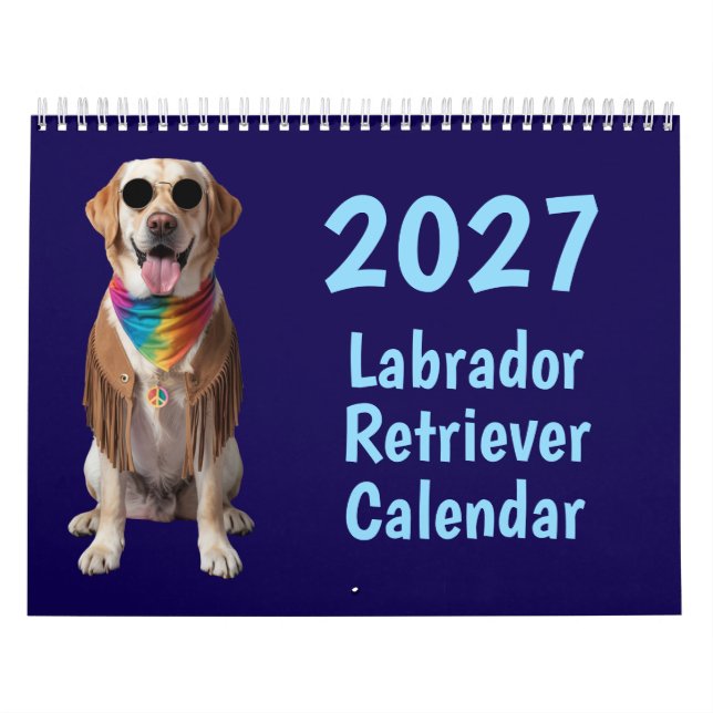2027 Labrador Retriever Dog Calendar (Cover)