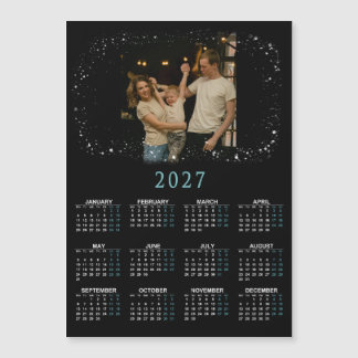 2027 magnetic calendar with photos of family