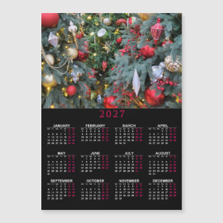 2027 magnetic calendar with your Christmas photo