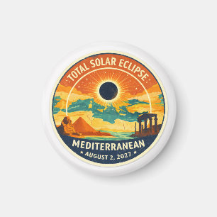 2027 Mediterranean Solar Eclipse Magnet