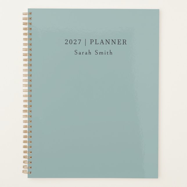 2027 Minimal Weekly Monthly Non Dated Planner (Front)
