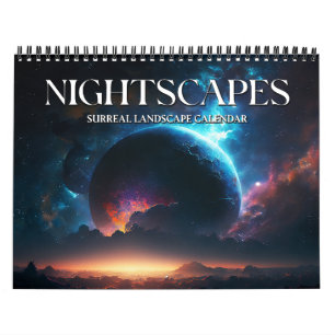 2027 Nightscapes 2 Surreal Space Landscape Art Calendar